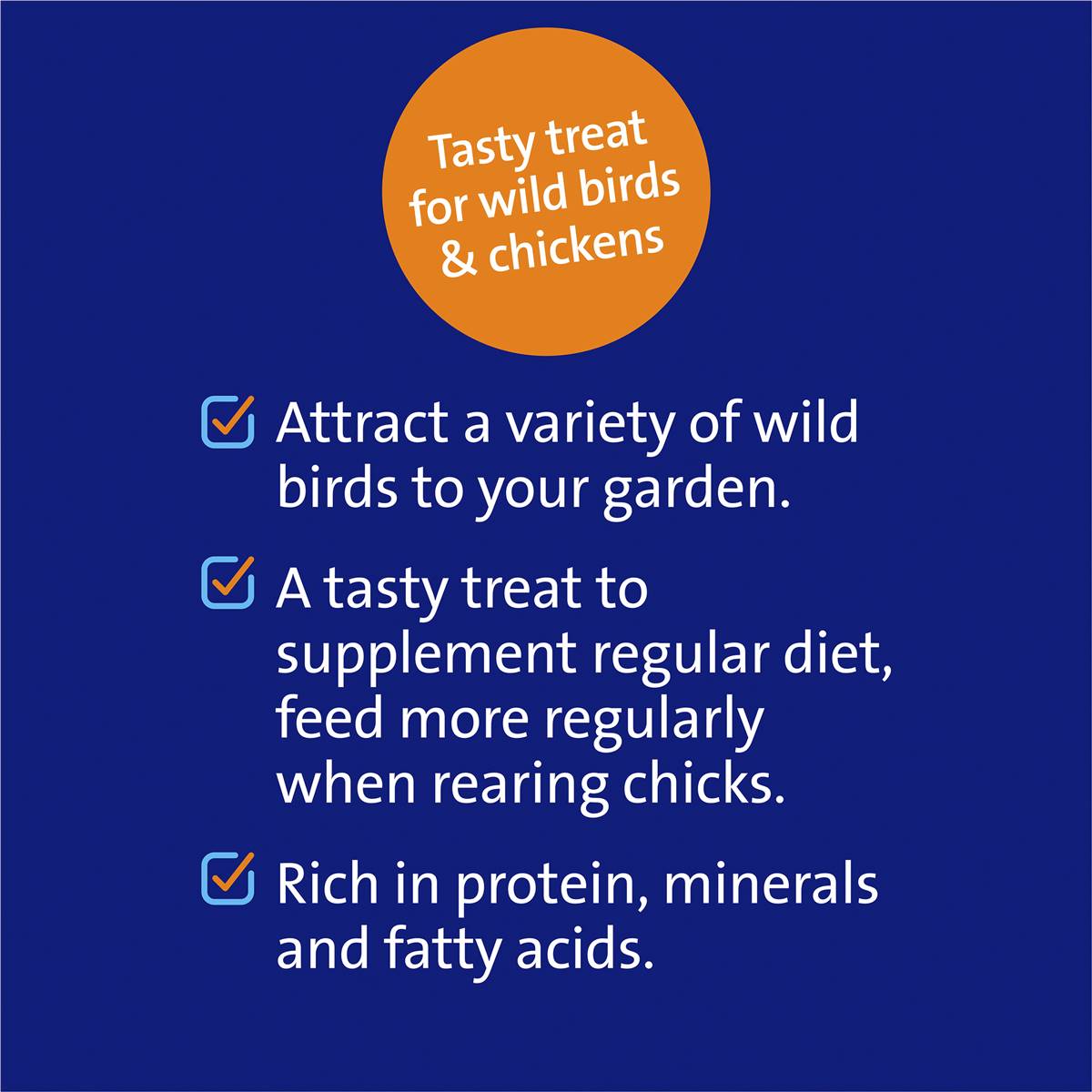 Harmony Wild Bird Dried Mealworms 120g Woolworths