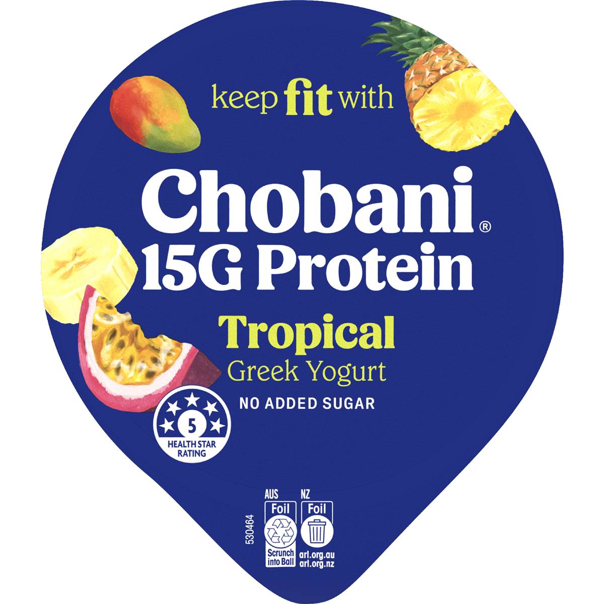 Chobani 15G Protein Greek Yogurt Tropical 160g