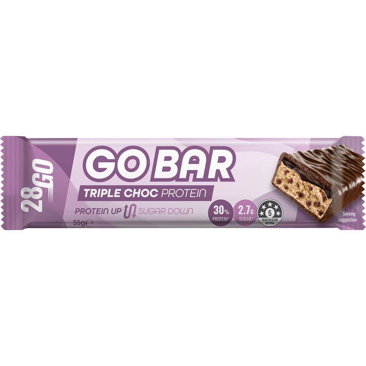 28go Go Bar Triple Choc Protein Bar 55g | Woolworths