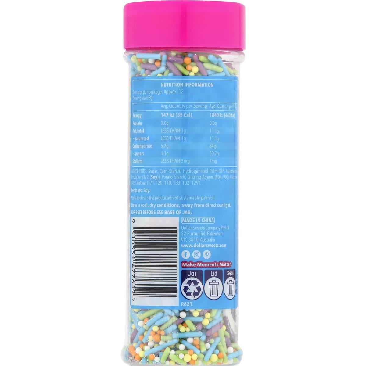 Dollar Sweets Monster Mash Sprinkles 98g Woolworths