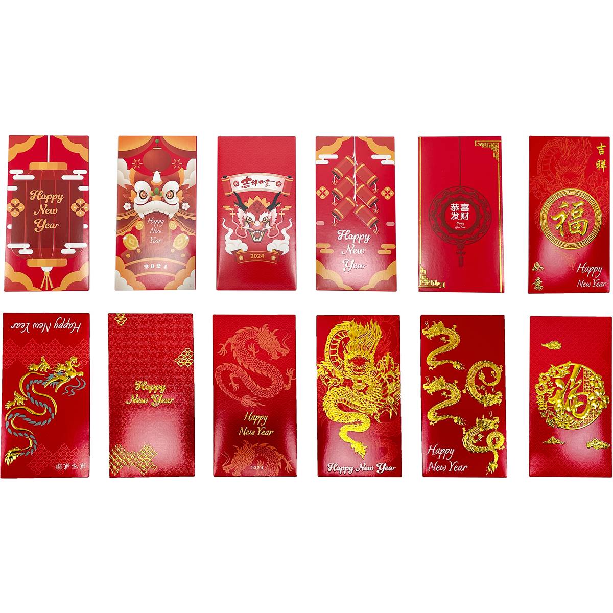 Mirabella Lunar New Year Lucky Red Envelopes 12 Pack | Woolworths