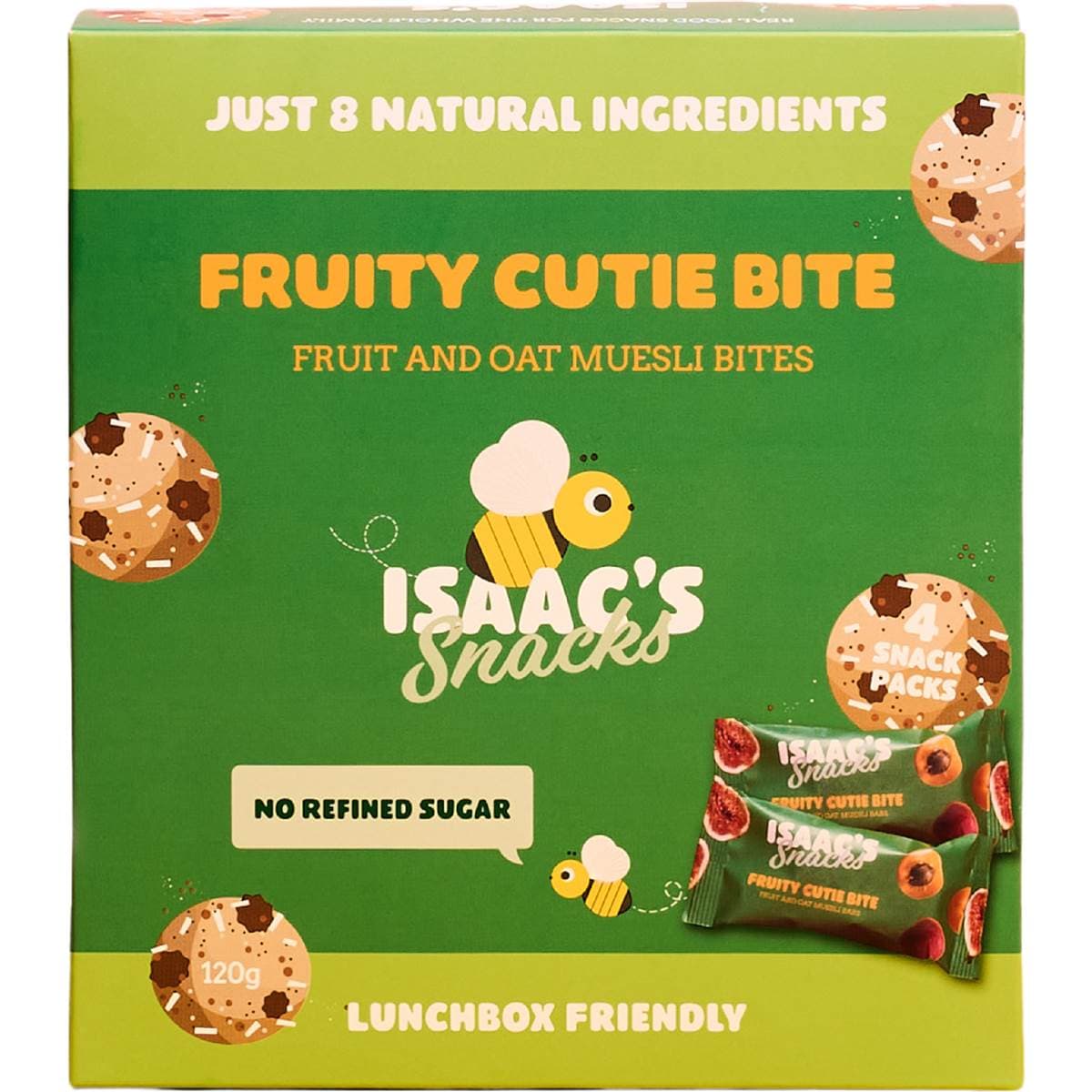 Isaac's Snacks Fruit & Oat Muesli Bars 120g Woolworths