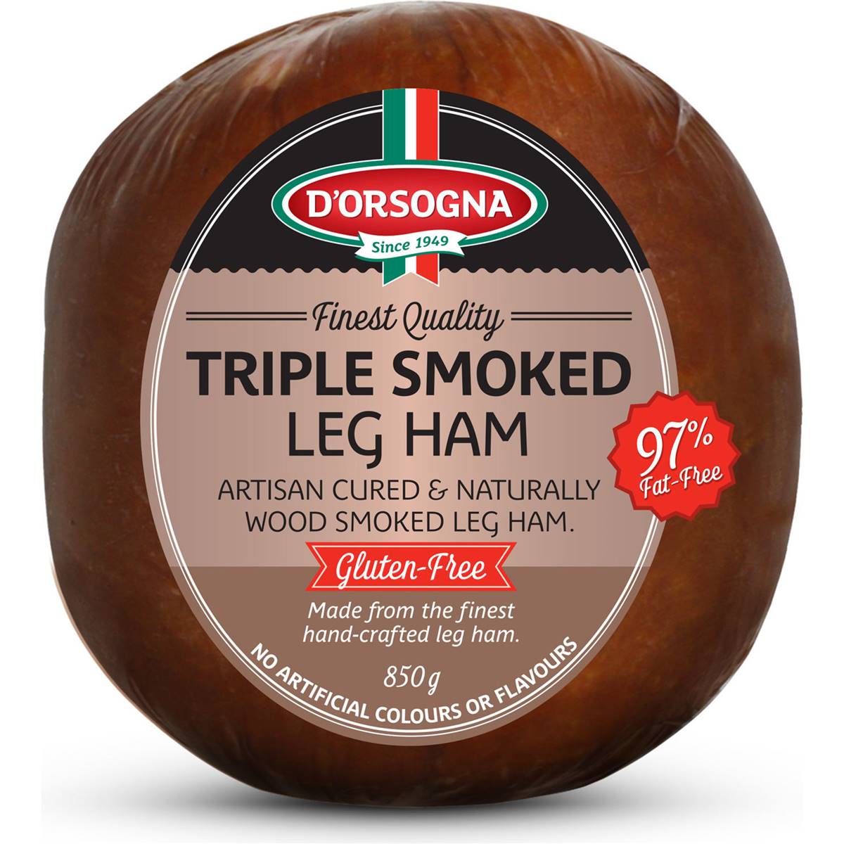 D Orsogna Triple Smoked Leg Ham 850g Woolworths