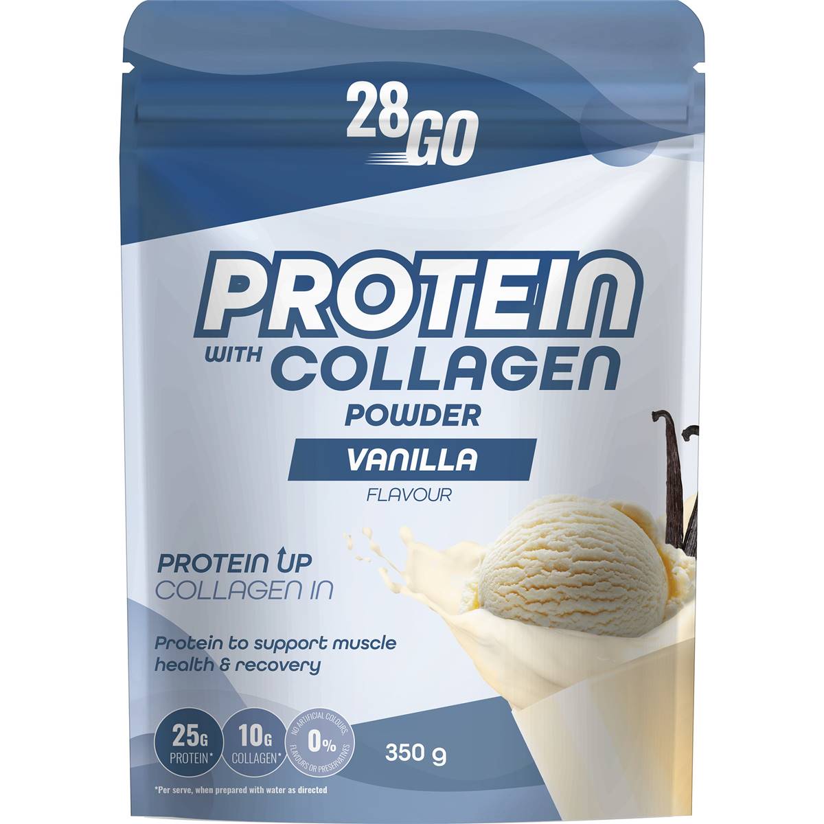 28go Protein With Collagen Powder Vanilla 350g Woolworths