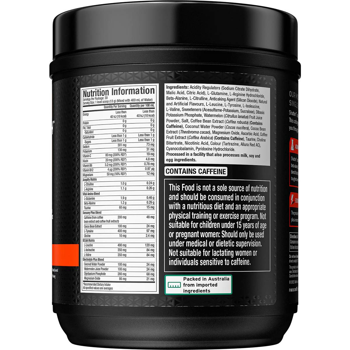 Muscle Tech Shatter Pre-workout Tropical Paradise Flavour 387g | Woolworths