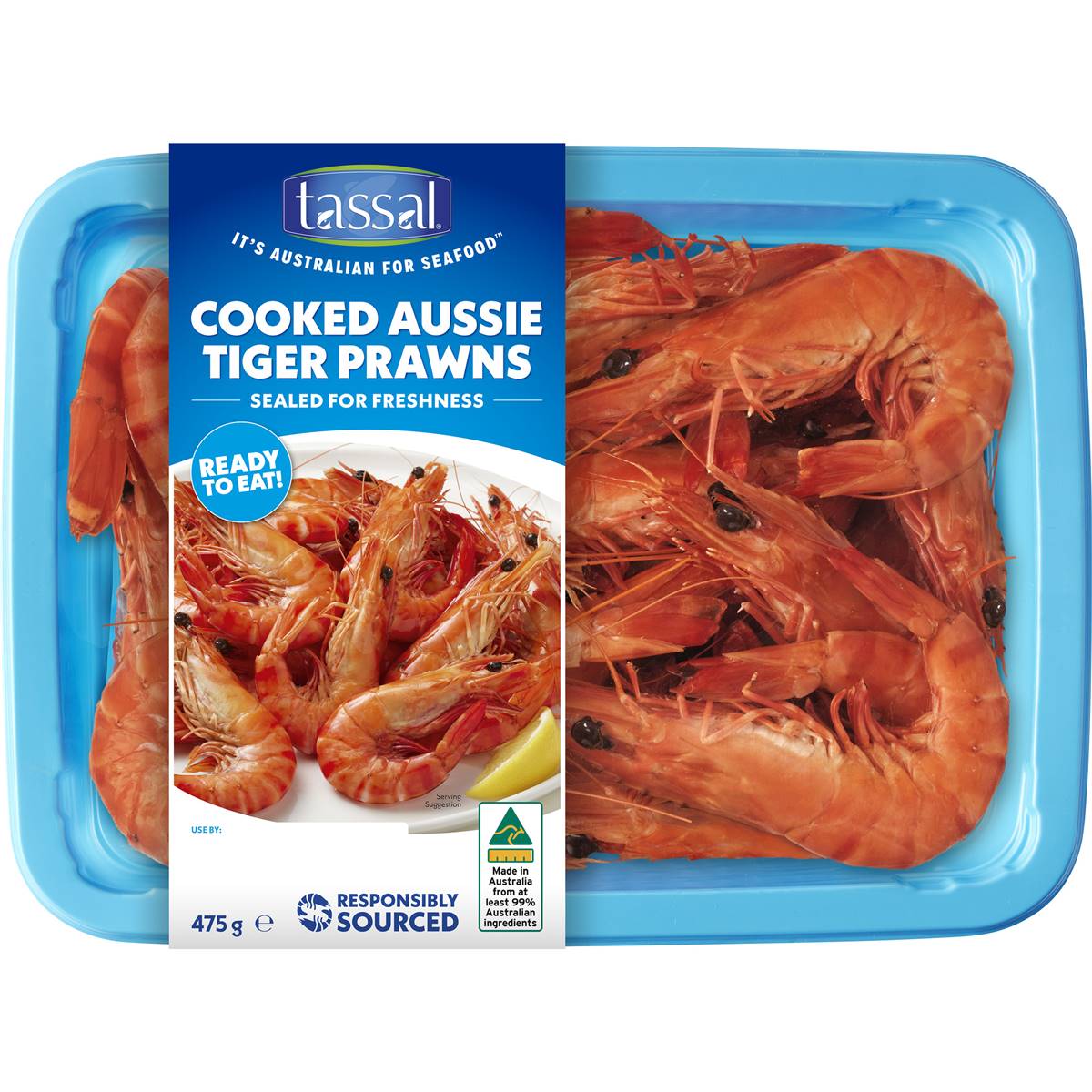 Tassal Cooked Aussie Tiger Prawns 475g Woolworths