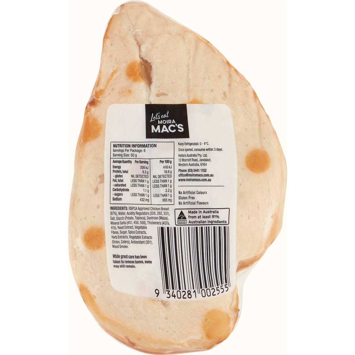 Moira Mac's Smoked Chicken Breast 300g | Woolworths