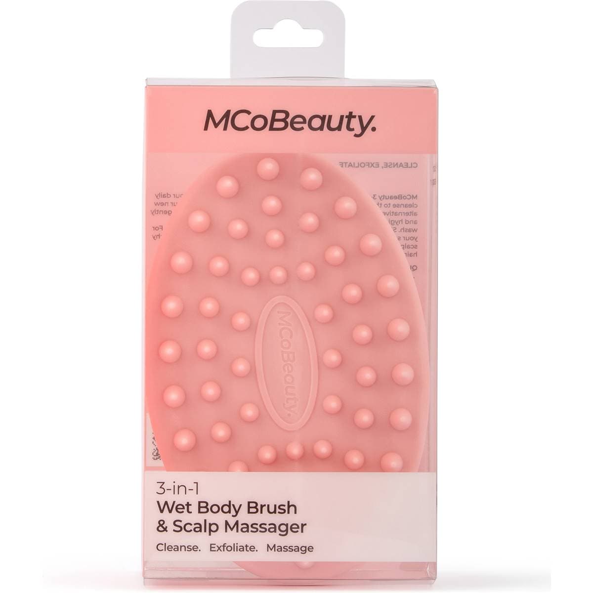 Mcobeauty 3 In 1 Wet Body Brush & Scalp Massager Each Woolworths
