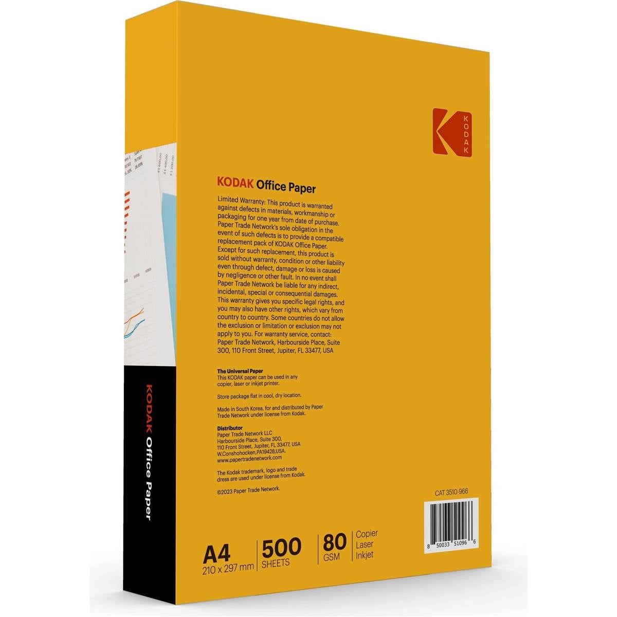 Kodak A4 Office 80gsm Copier Laser Inkjet Copy Print Paper Sheets 500