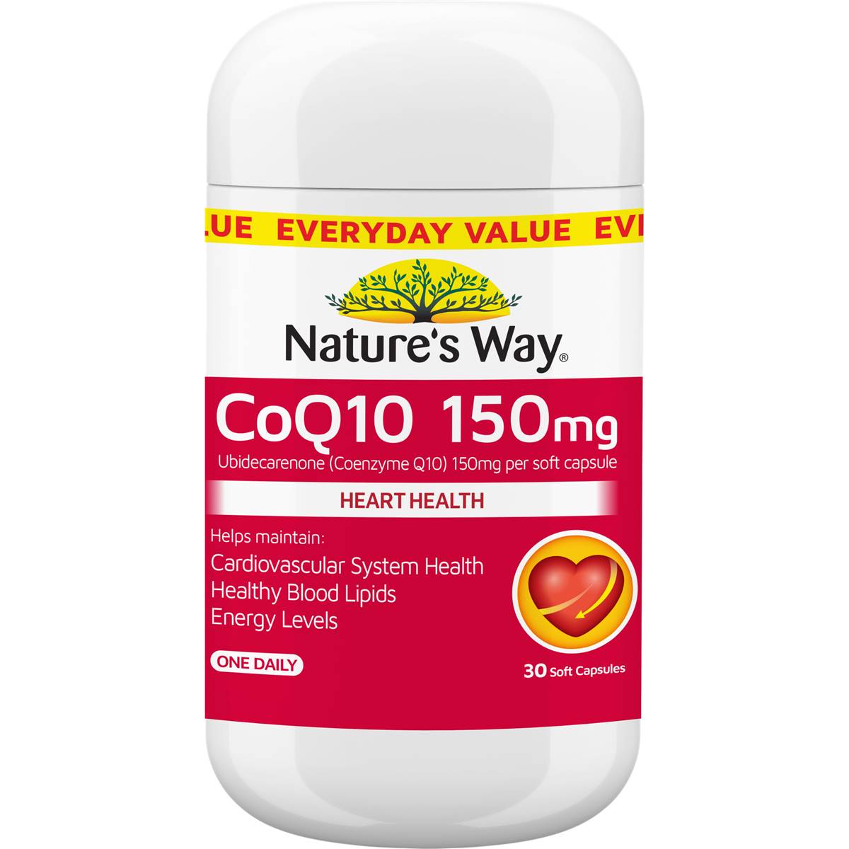 Nature's Way Heart Health Coq10 150mg Soft Capsules 30 Pack | Woolworths