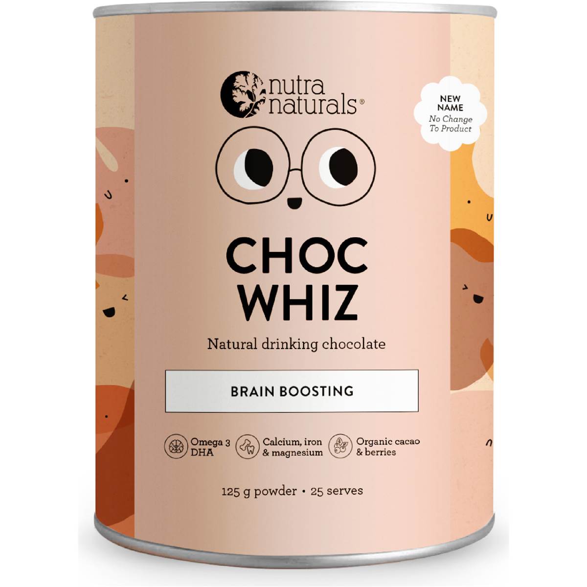 Nutra Naturals Choc Whiz Brain Boosting Drinking Chocolate 125g