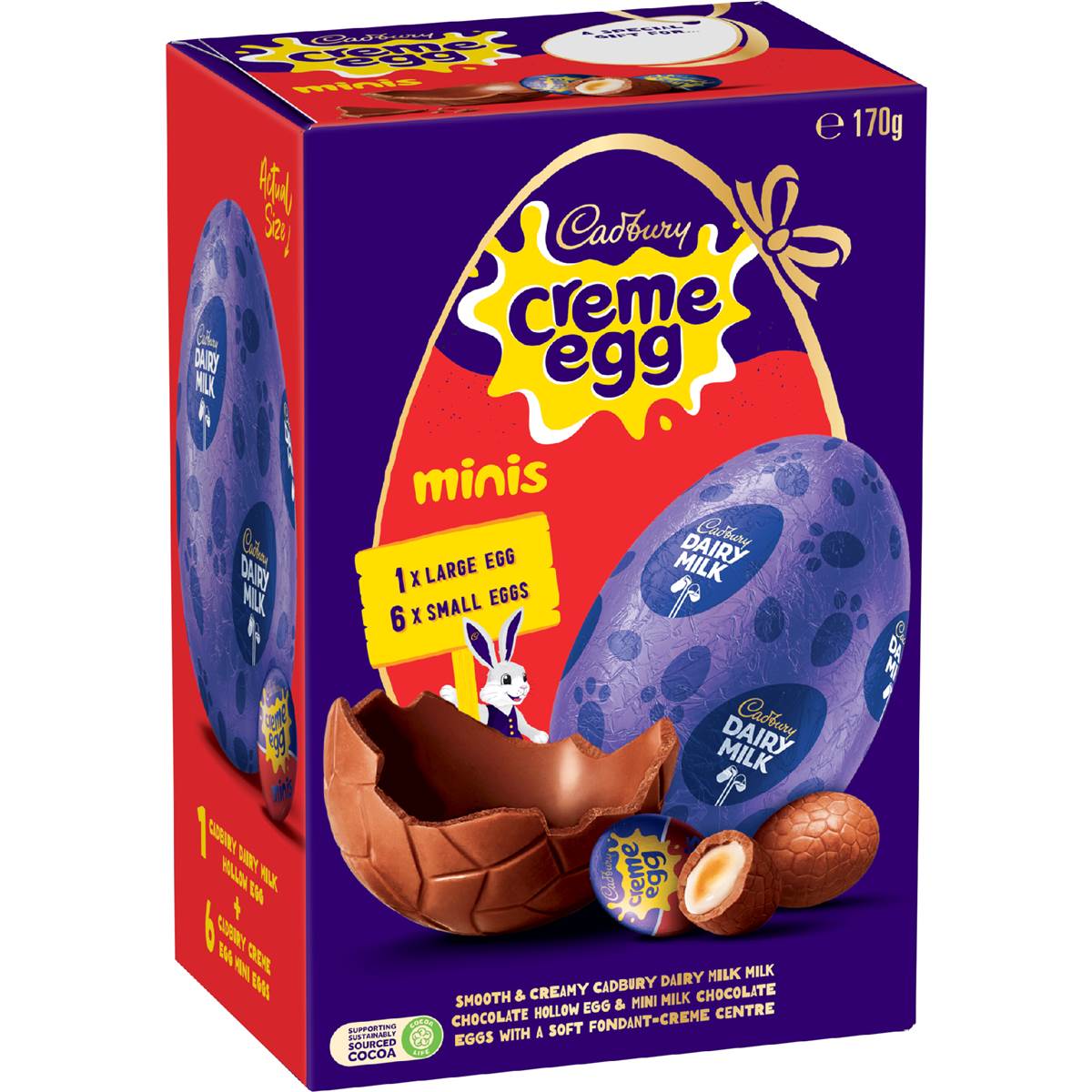 Cadbury Creme Egg Chocolate Easter Gift Box 170g | Woolworths