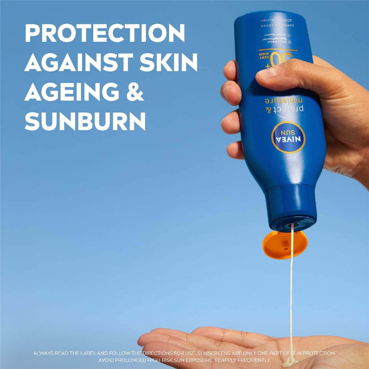 Nivea Sun Protect & Moisture Lock Spf50+ Sunscreen 400ml Woolworths