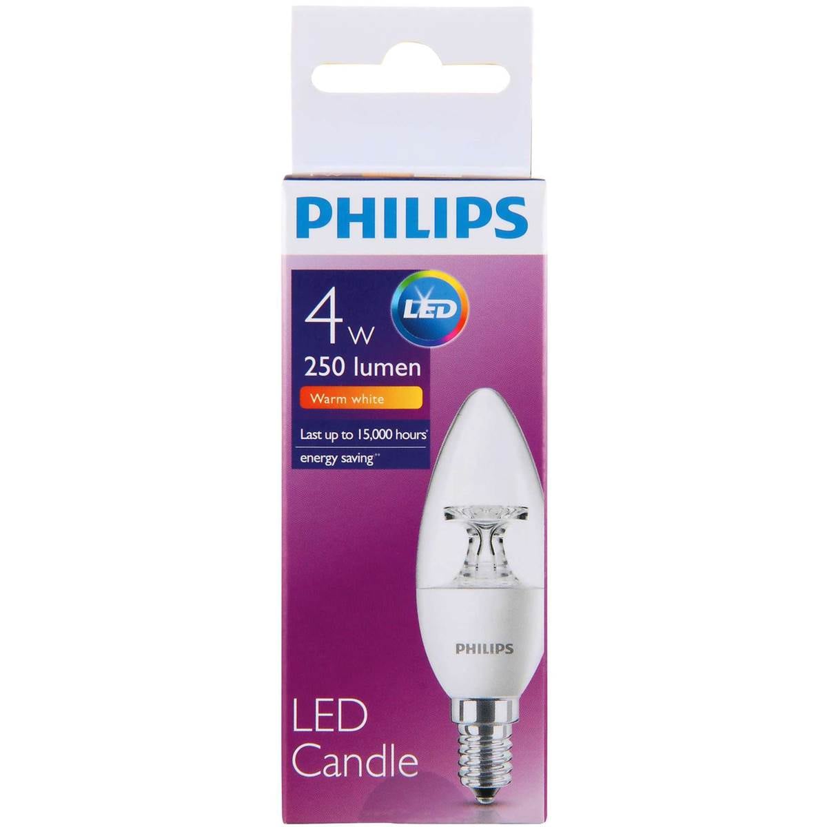 Philips Led 25lm Candle E14 B35 Each Woolworths