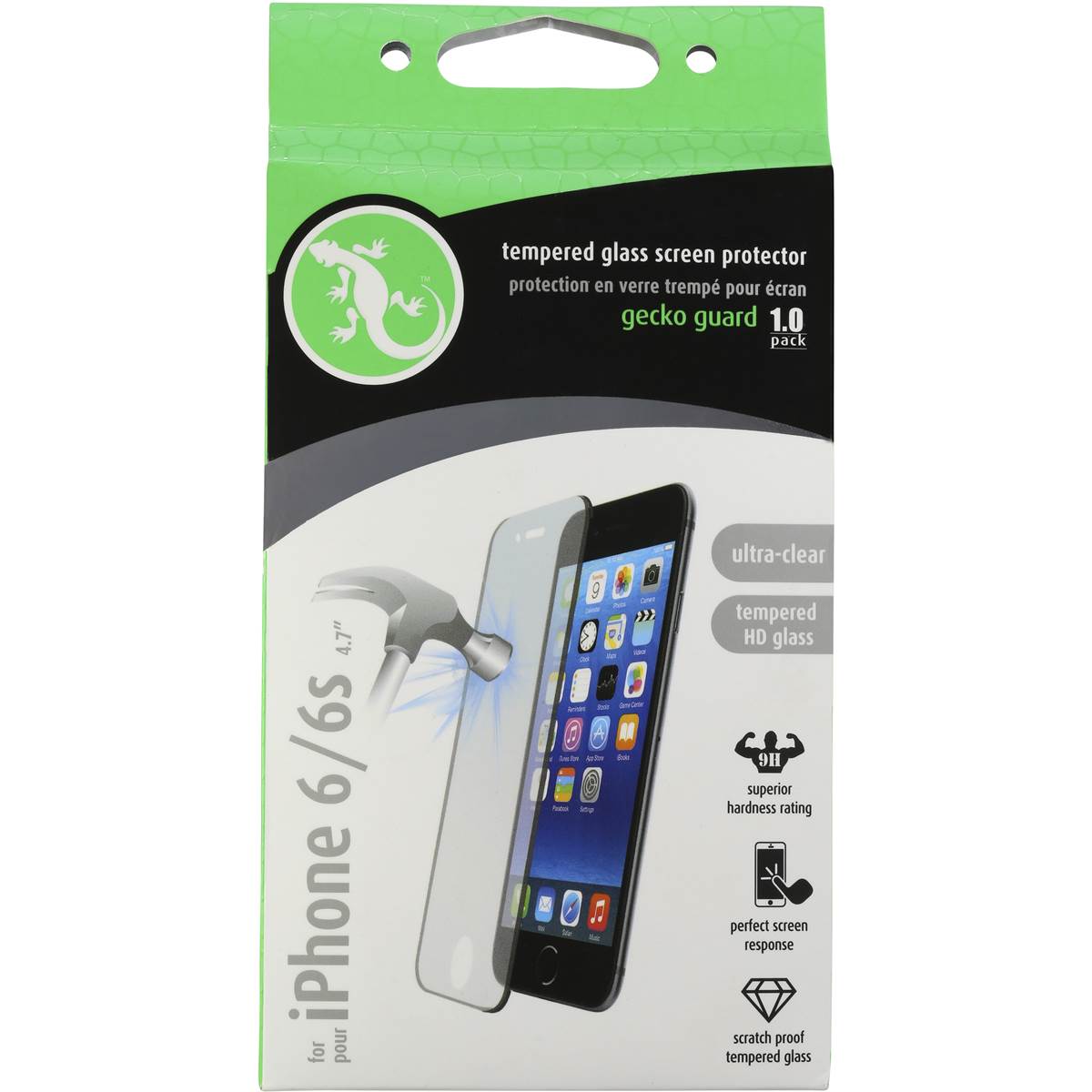 Gecko Guard Tempered Glass Screen Protector For Iphone 6 Or 6s Each