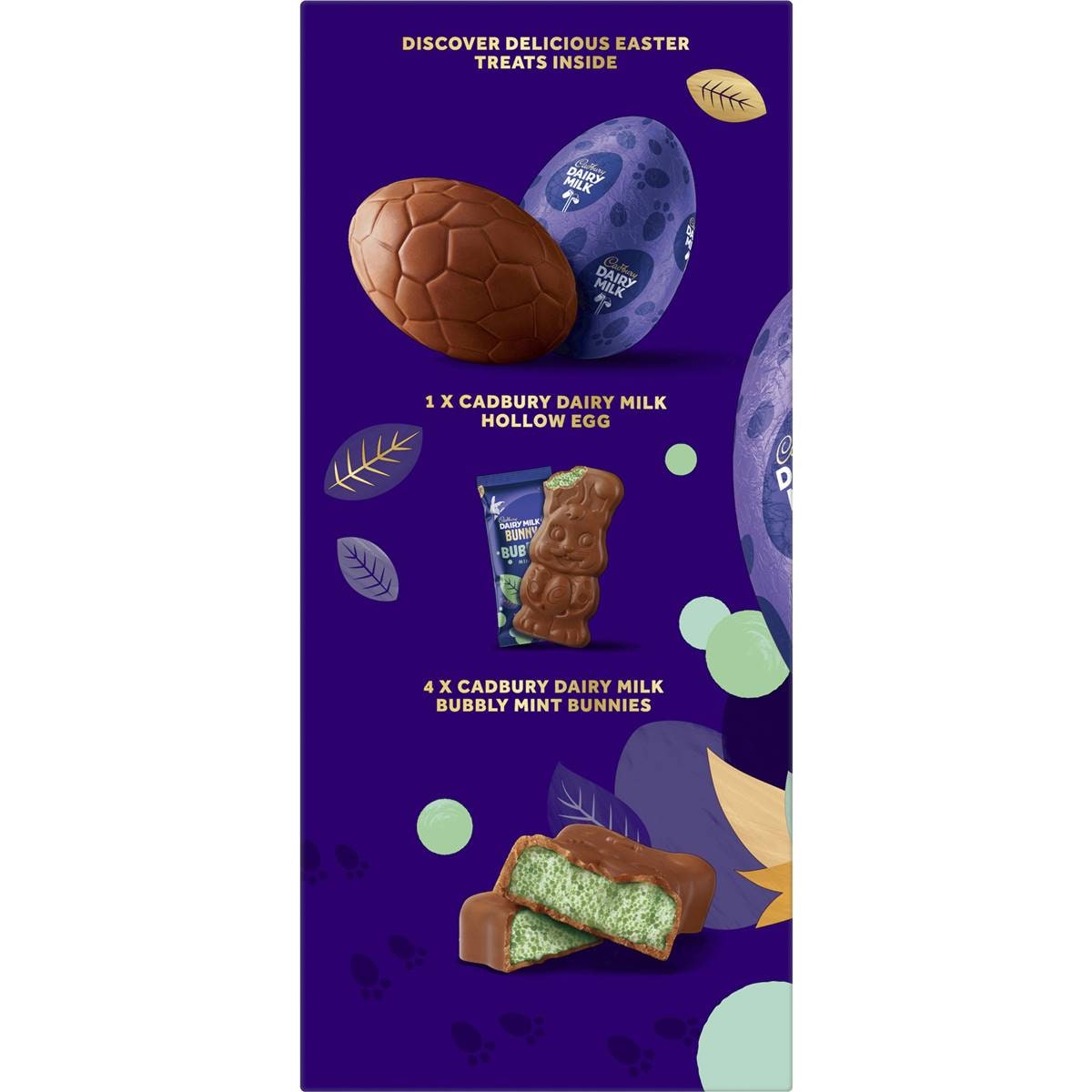 Cadbury Bubbly Mint Chocolate Easter Gift Box 228g Woolworths
