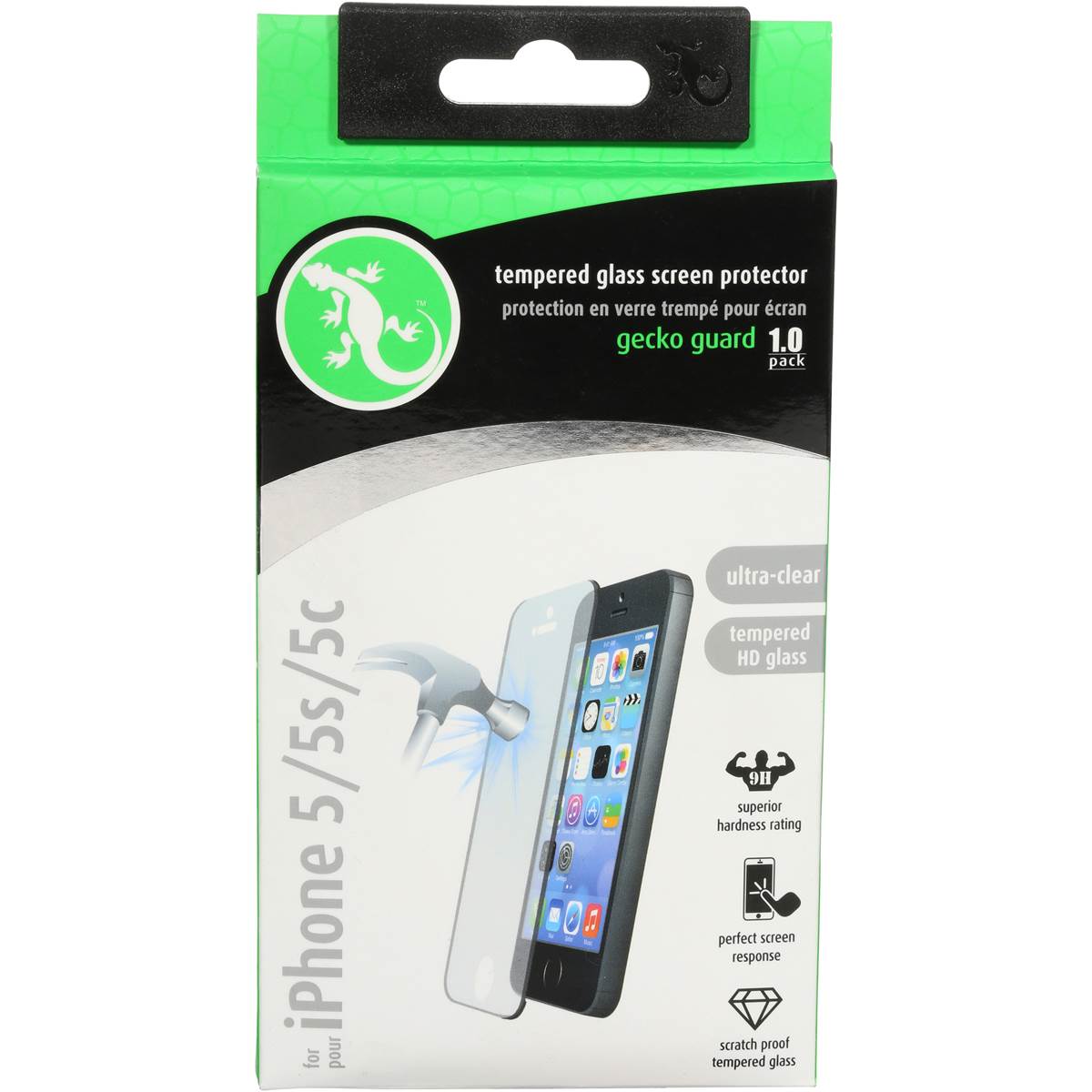 Gecko Guard Tempered Glass Screen Protector For Iphone 5 Or 5s Each
