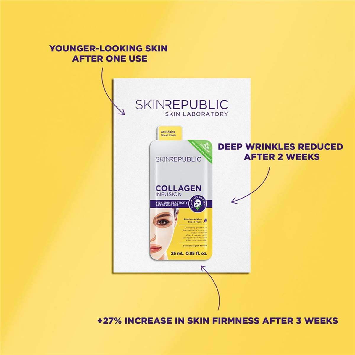Skin Republic Collagen Infusion Face Mask Each Woolworths