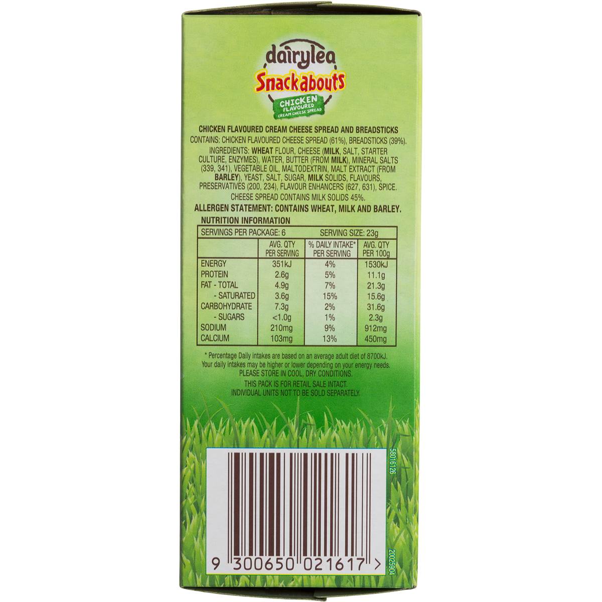Dairylea Snackabouts Chicken Cream Cheese 138g Woolworths
