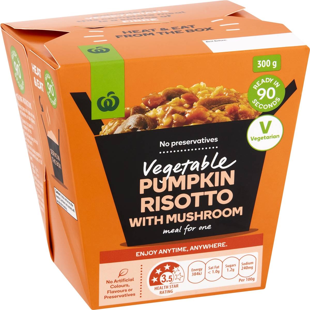 Woolworths Vegetable Pumpkin Risotto With Mushroom 300g Woolworths