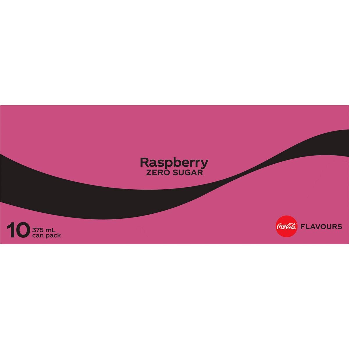 Coca - Cola Raspberry Zero Sugar Cans 375ml X 10 Pack 