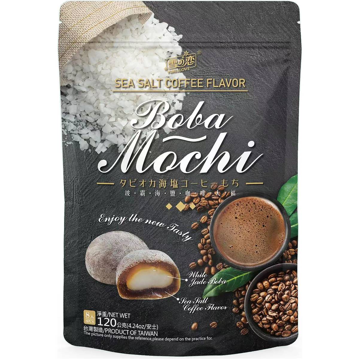 Yuki & Love Boba Mochi Sea Salt Coffee 120g Woolworths