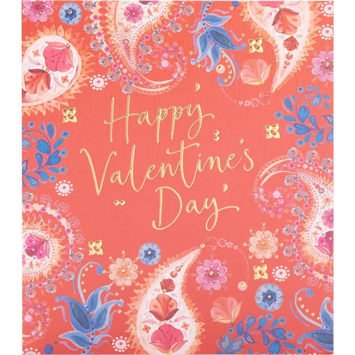 John Sands Floral Happy Valentine's Day Card Each Woolworths