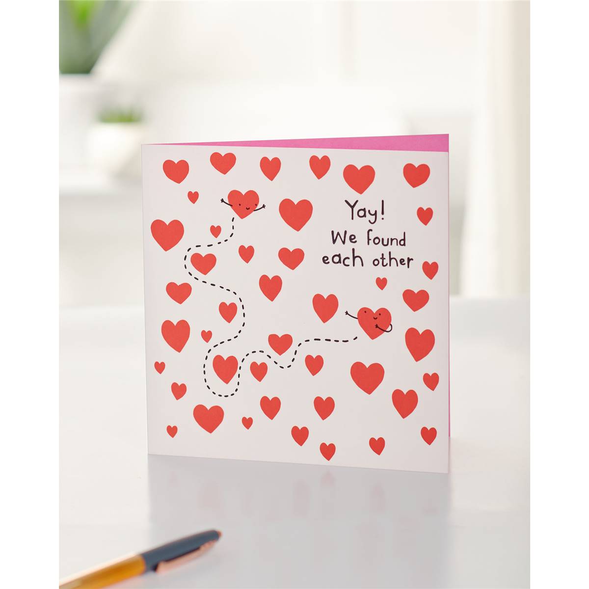 John Sands Yay Hearts Valentine's Day Card Each | Woolworths