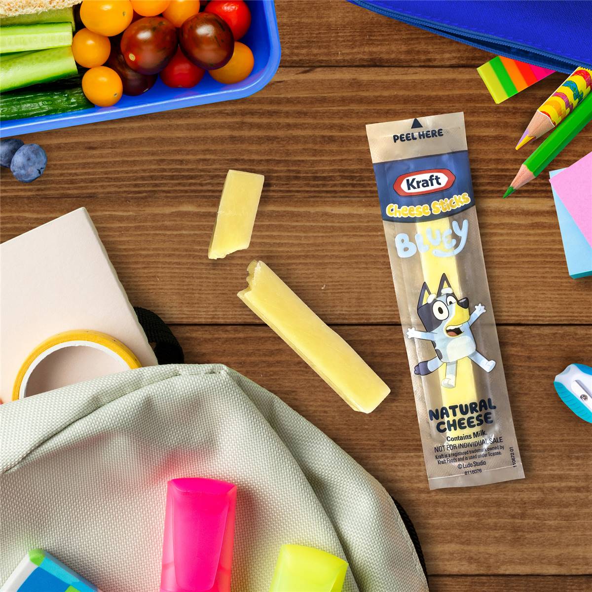 Kraft Bluey Mild Cheese Sticks 10 Pack Woolworths
