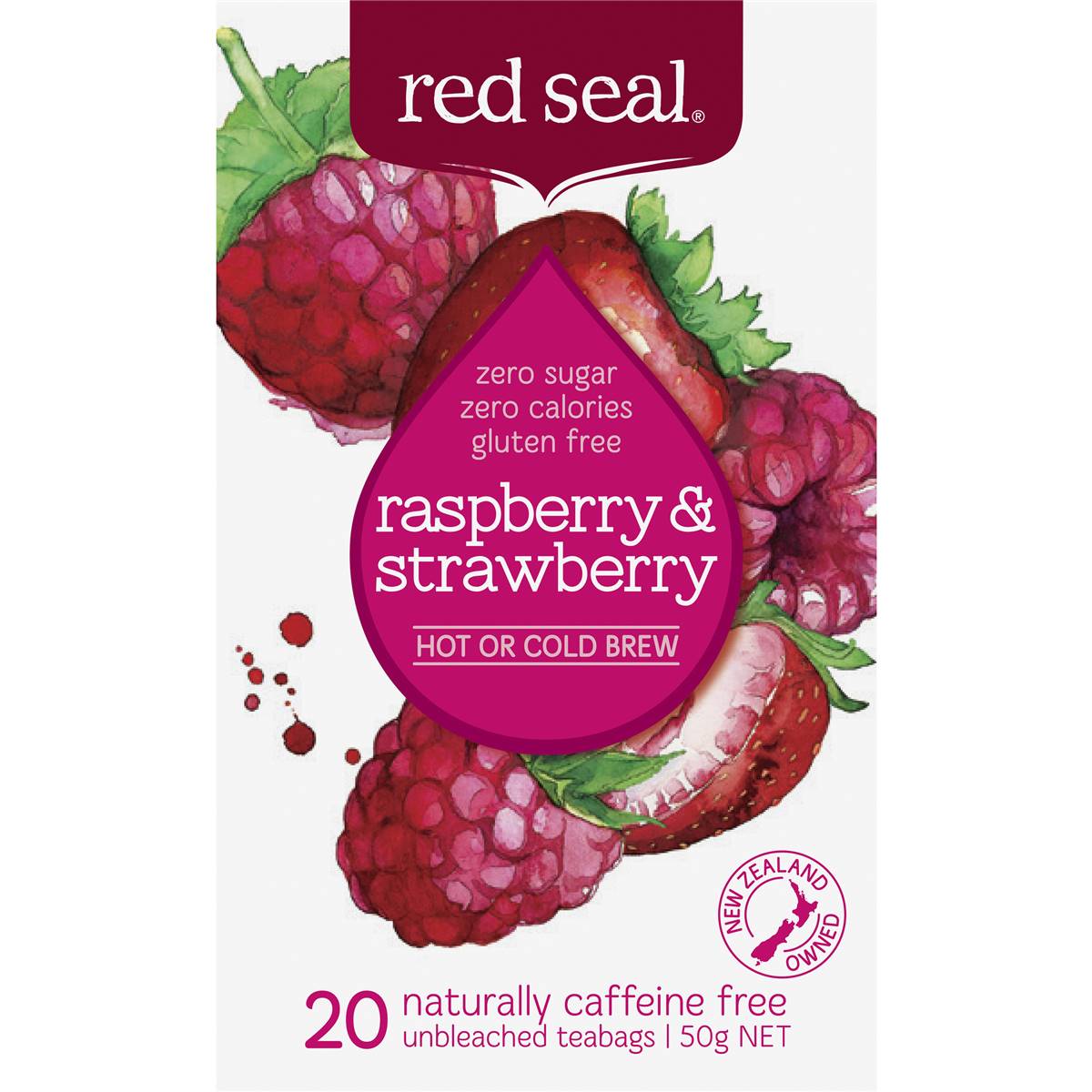 Red Seal Raspberry & Strawberry Hot Or Cold Brew Tea 20 Pack | Woolworths