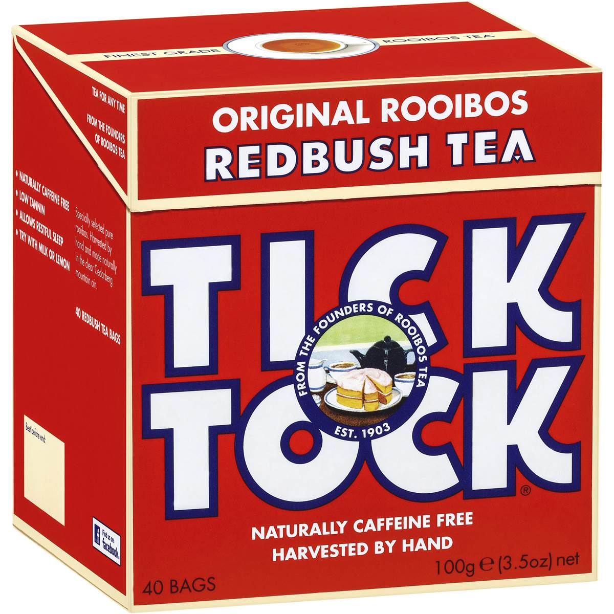 Tick Tock Organic Rooibos Original Tea 100g | Woolworths