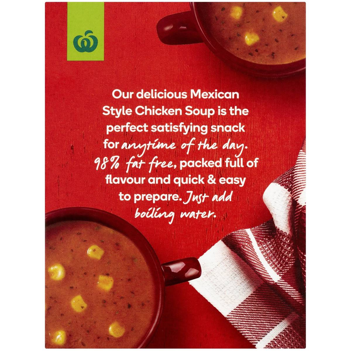 Woolworths Instant Soup Mexican Style Chicken 60g Woolworths