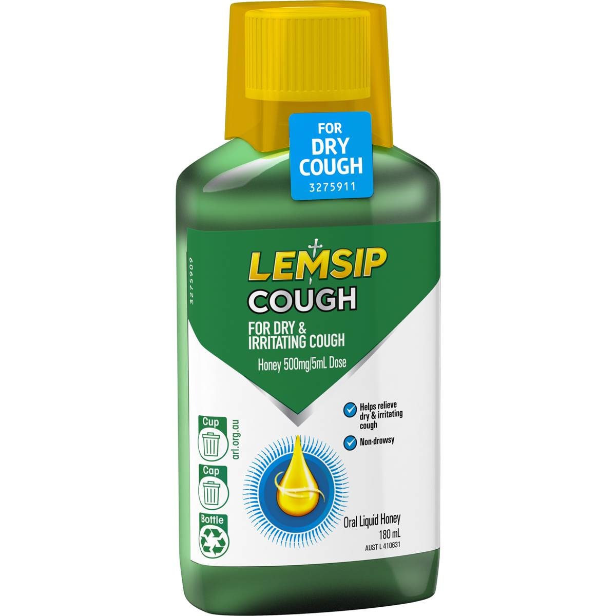 Lemsip Cold & Flu Dry Cough Liquid With Honey 180ml Woolworths