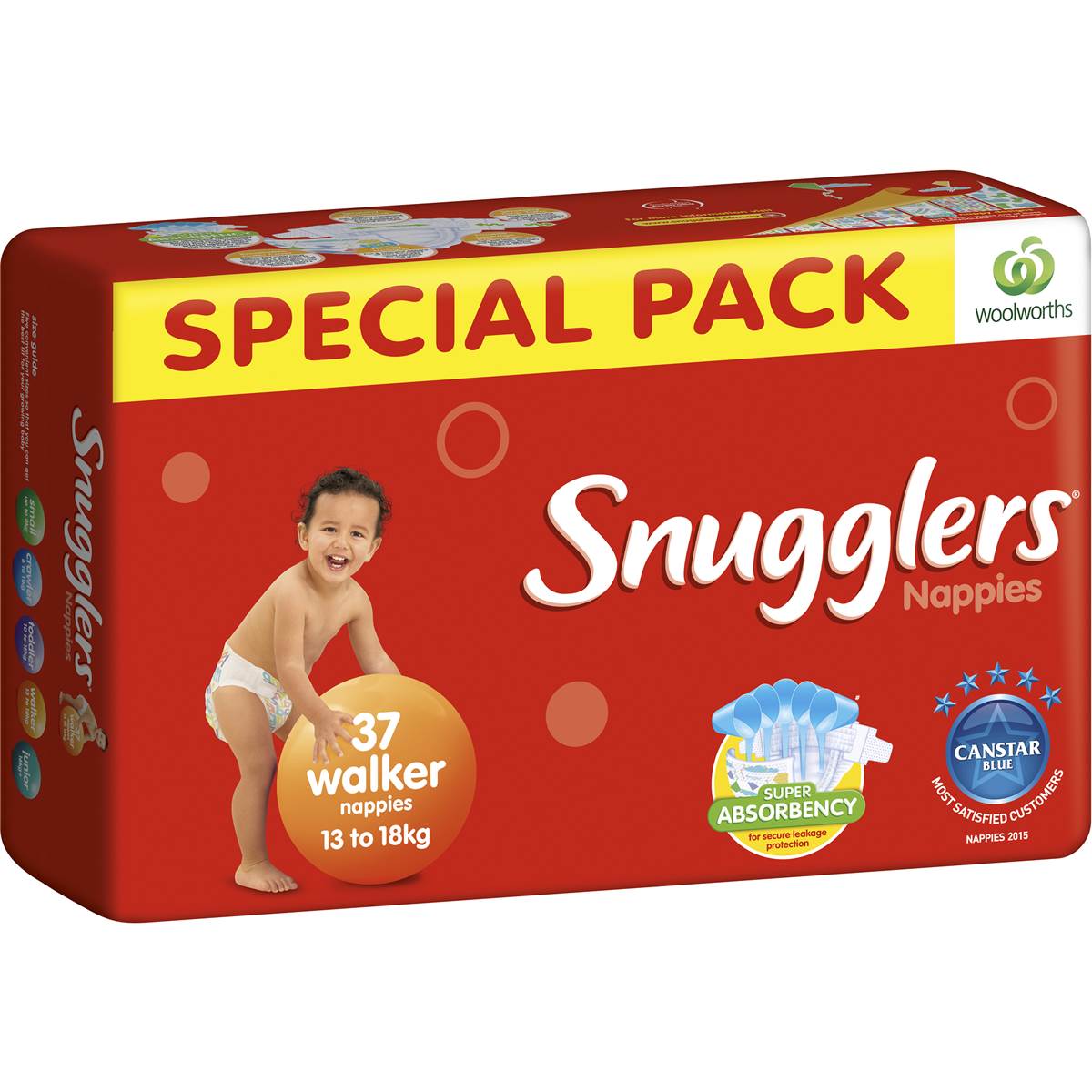 Snugglers Bulk Nappy Walker 37pk Woolworths