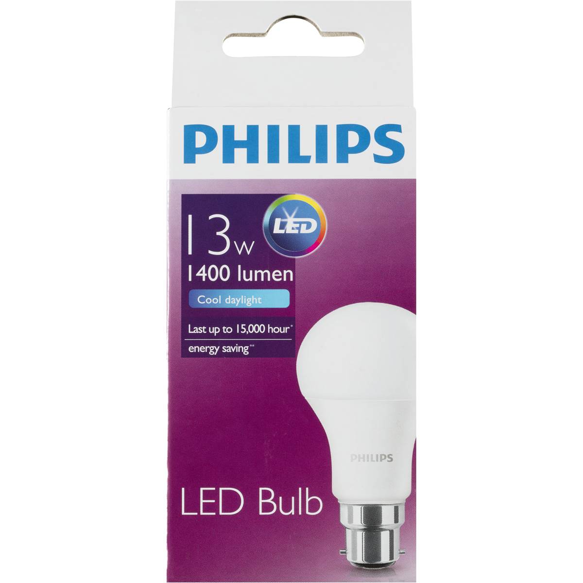 Philips Light Globe Led 13w 1400 Lumen Cool Bc each Woolworths