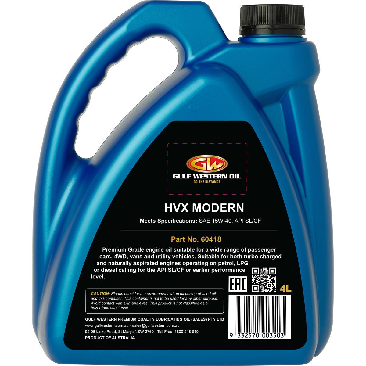 Gulf Western Motor Oil 15w - 40 4l | Woolworths