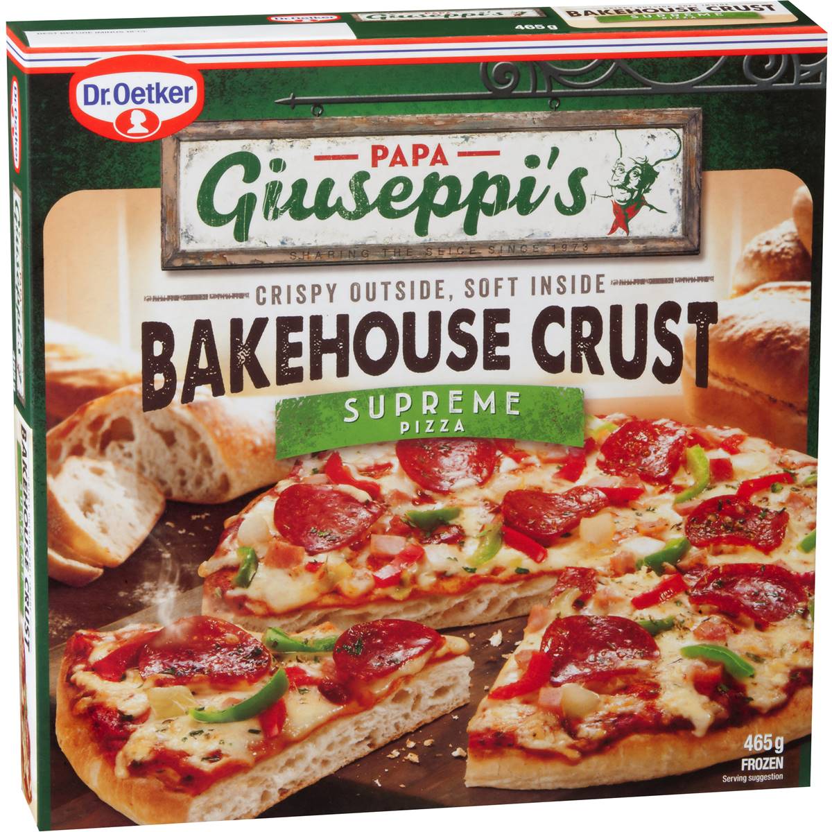 Papa Giuseppi's Bakehouse Pizza Crust Supreme 465g | Woolworths