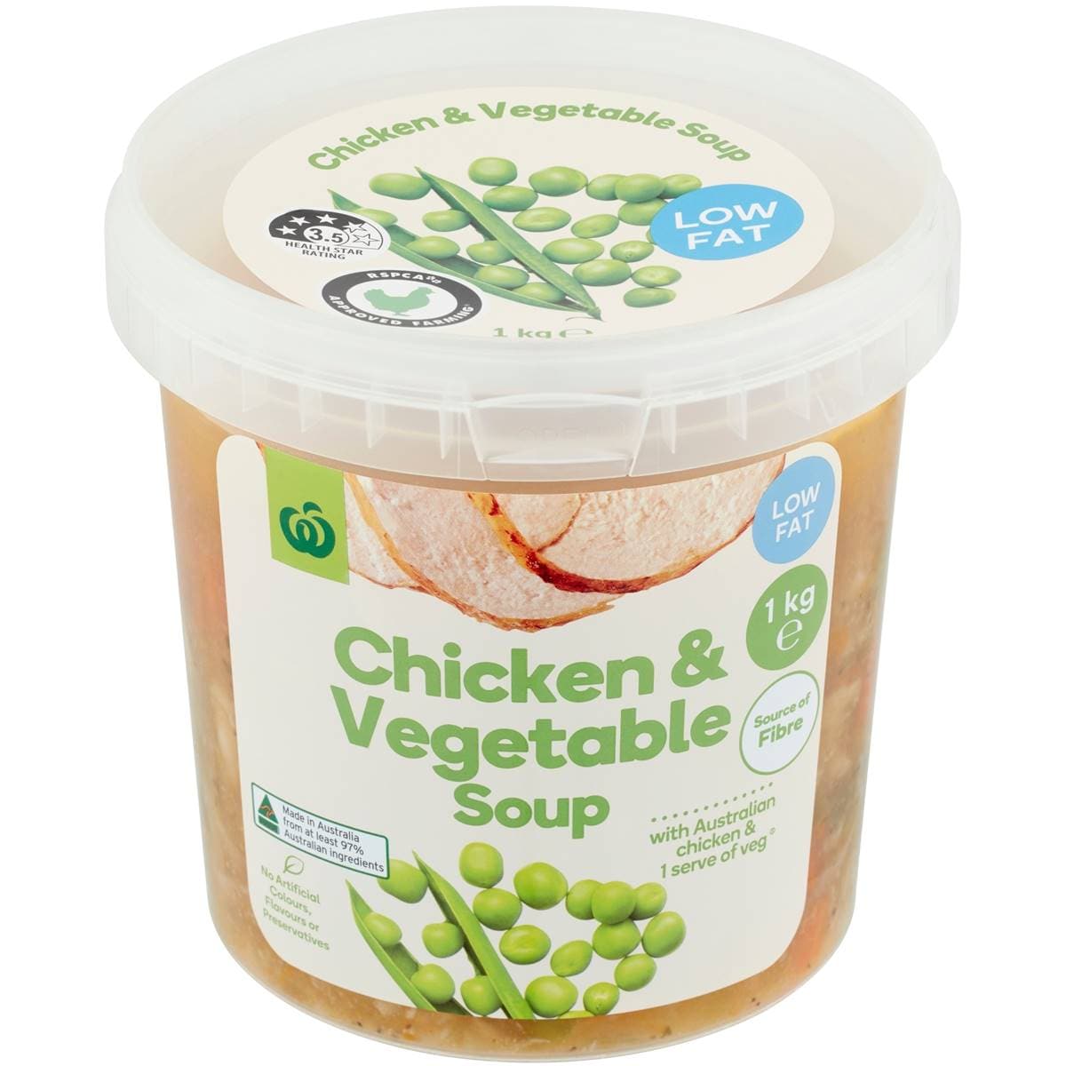 Woolworths Chicken & Vegetable Soup 1kg Woolworths