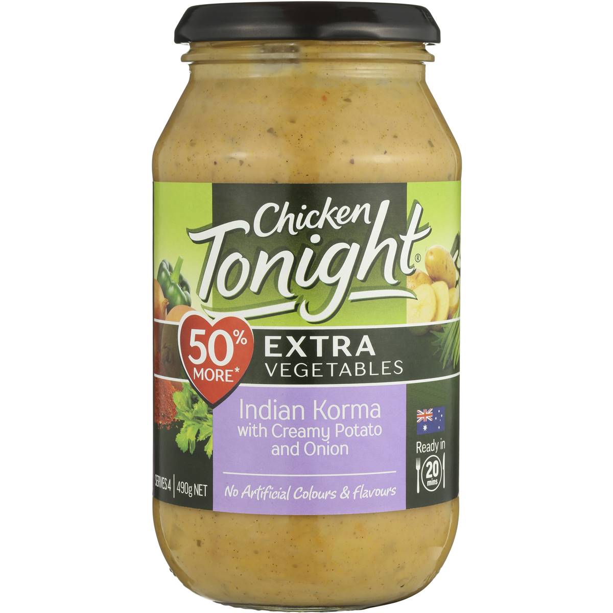 Chicken Tonight Simmer Sauce Extra Korma 490g Woolworths