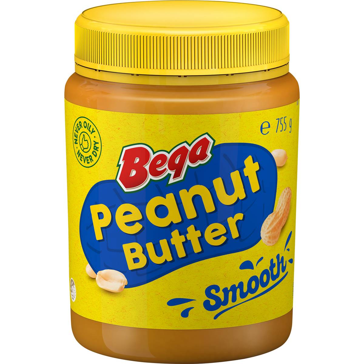 Bega Smooth Peanut Butter 755g | Woolworths