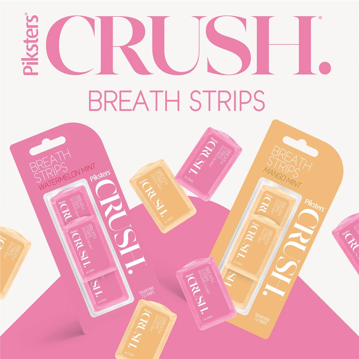 Piksters Crush Breath Strips Watermelon 72 Pack | Woolworths