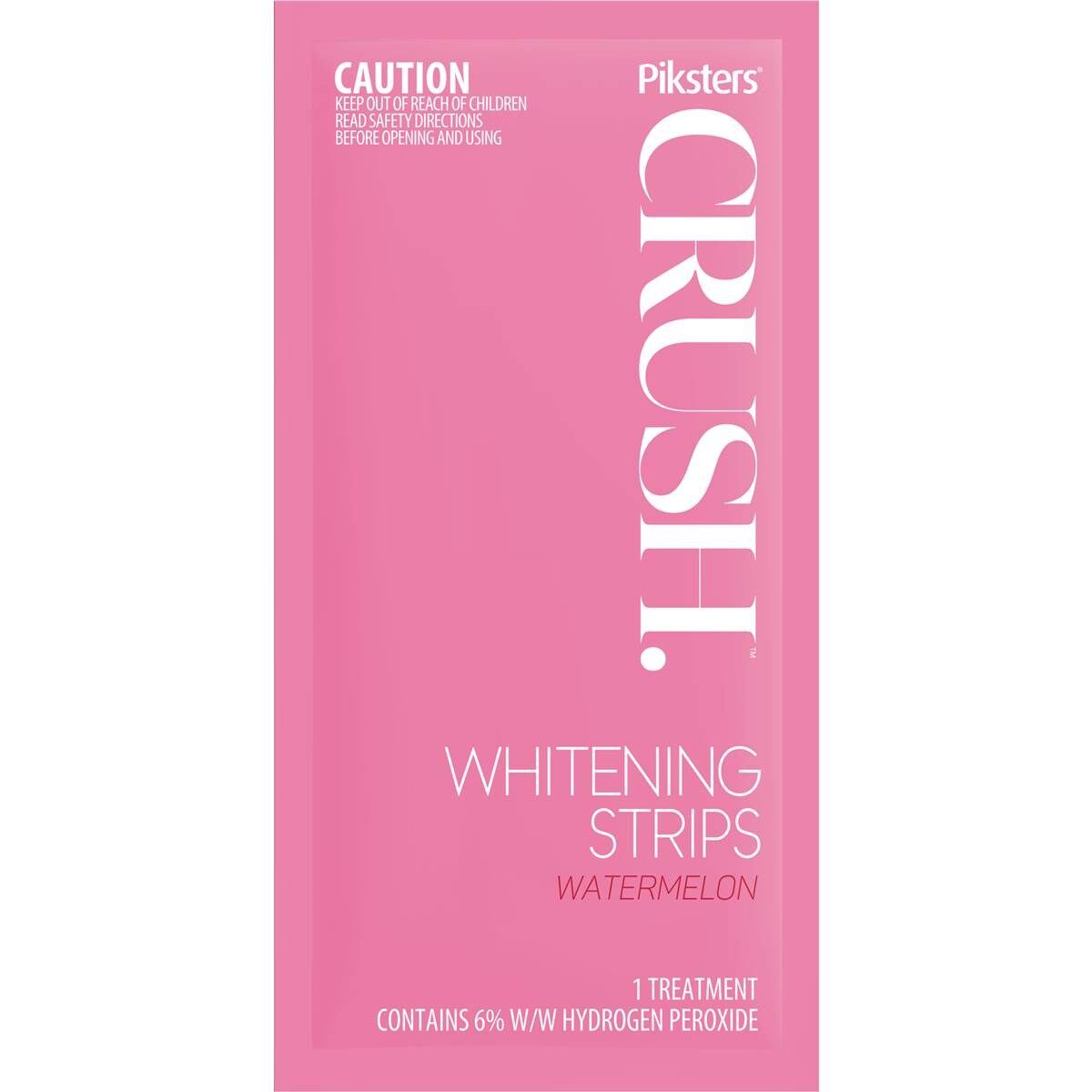 Piksters Crush Whitening Strips Watermelon 28 Pack Woolworths