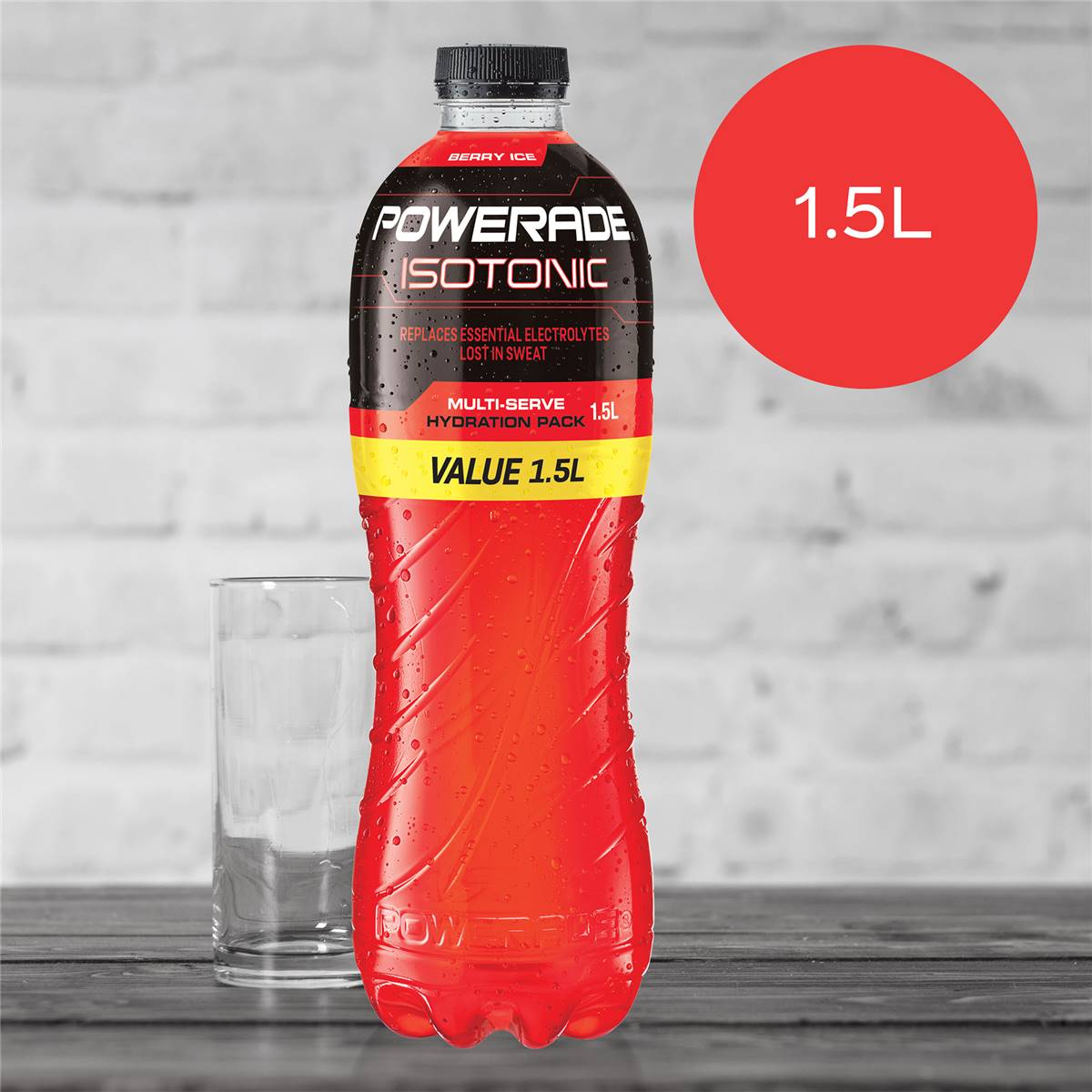 Powerade Isotonic Berry Ice Powder 1.5l Woolworths