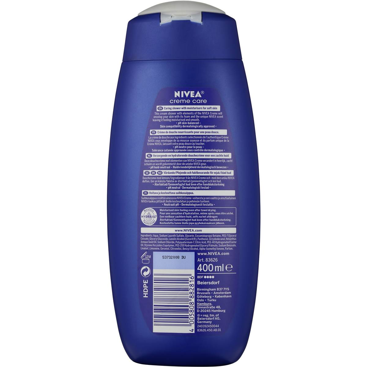 Nivea Creme Care Shower Gel 400ml Woolworths