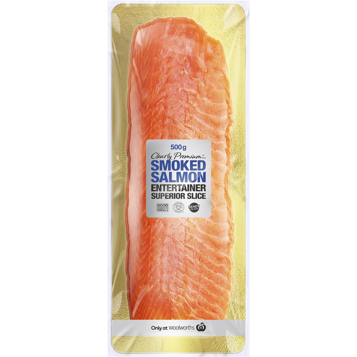 Clearly Premium Smoked Salmon 500g Woolworths