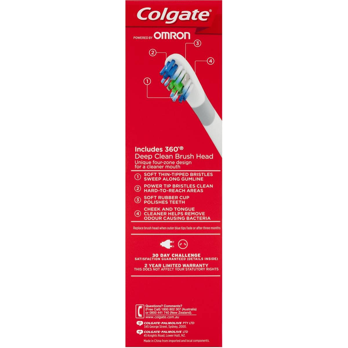 Colgate Electric Toothbrush Pro Clinical C250 White each Woolworths