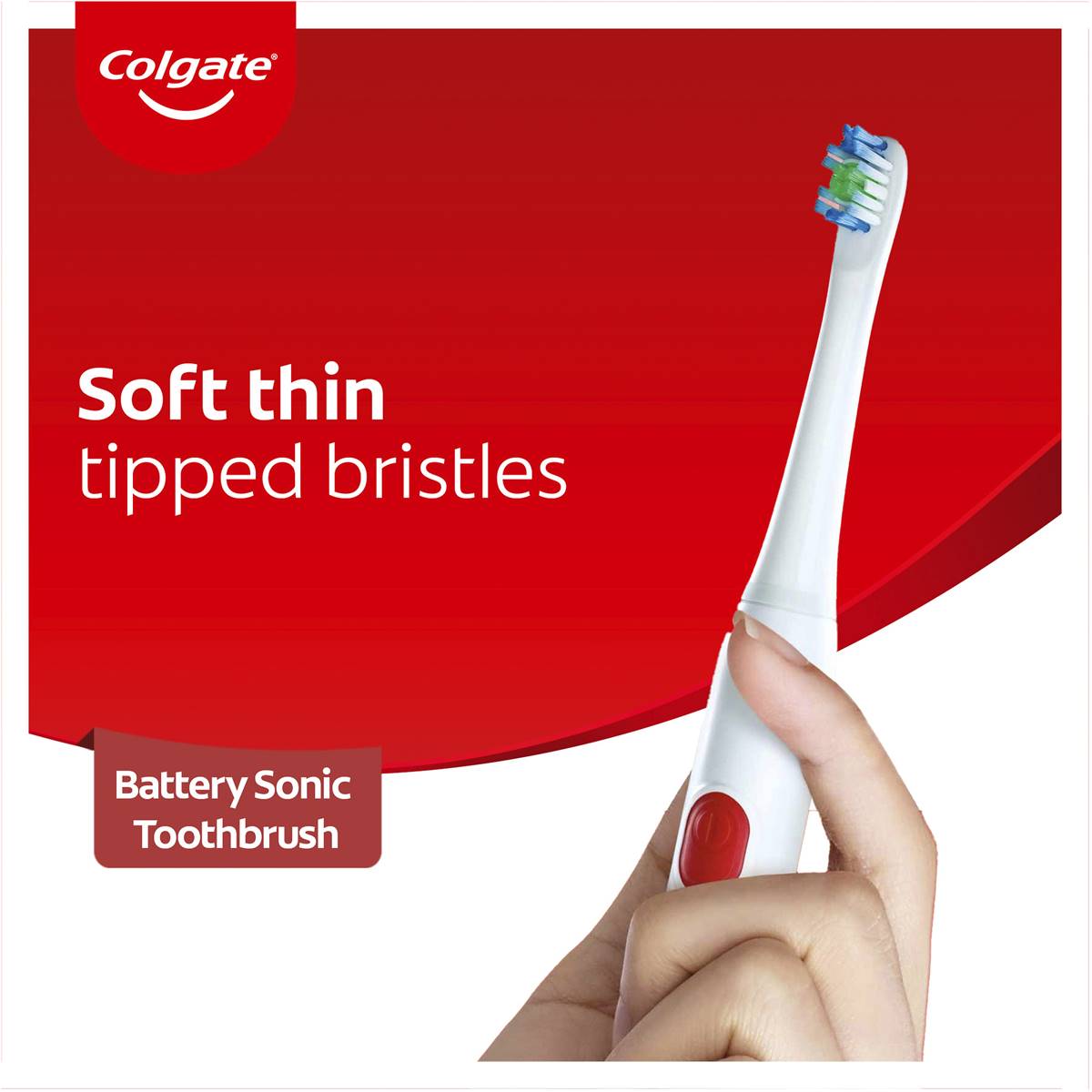 Colgate Pro Clinical 150 Electric Battery Sonic Toothbrush Soft Each