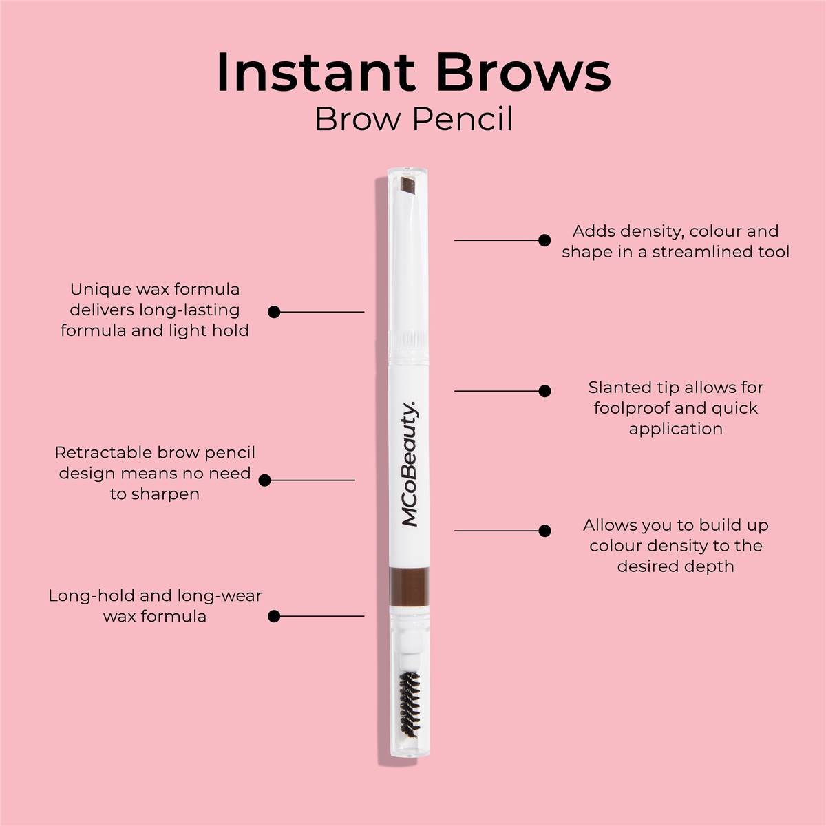 Mcobeauty Instant Brows Express Kit Medium To Dark G Woolworths