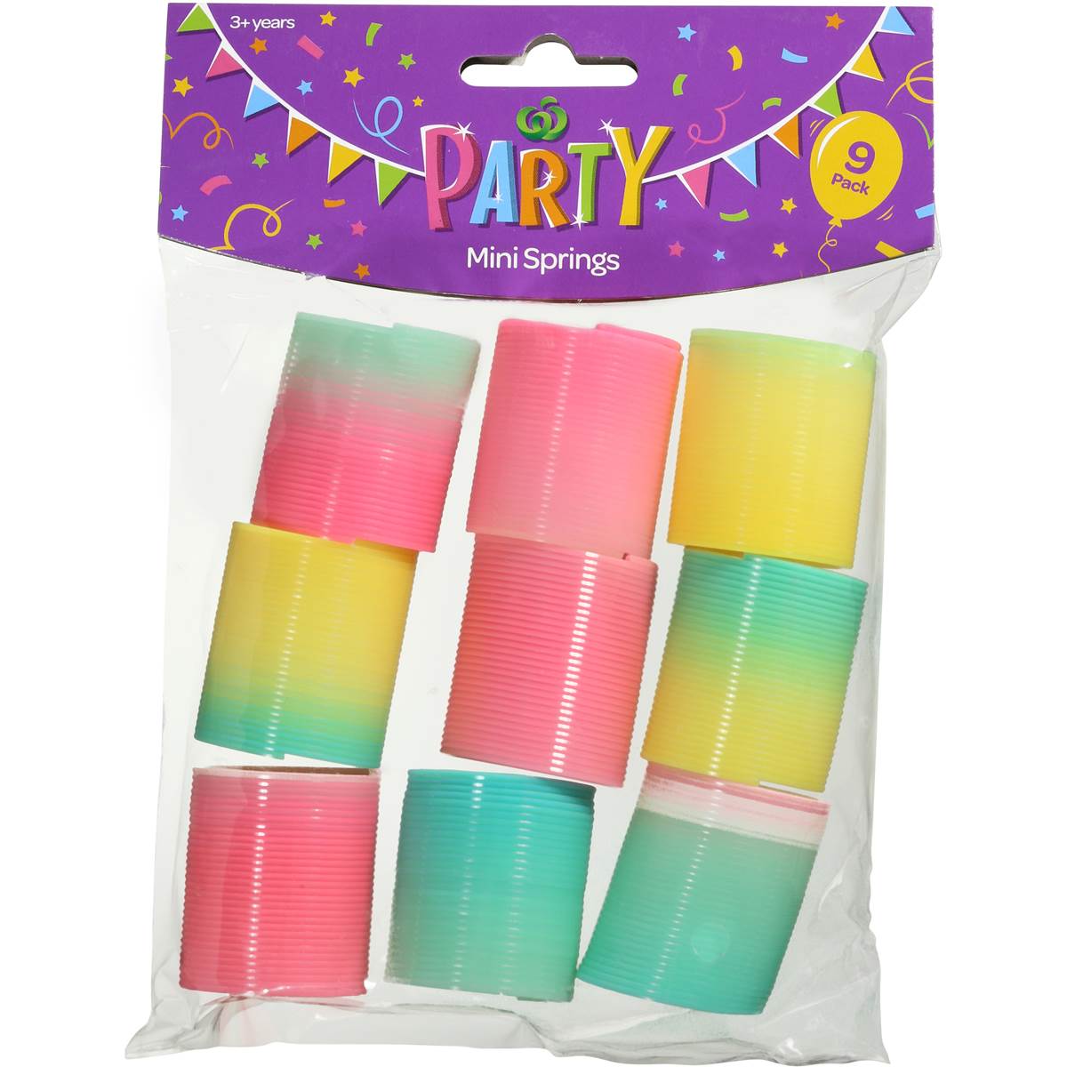 Woolworths Mini Springs For Party 9 Pack | Woolworths