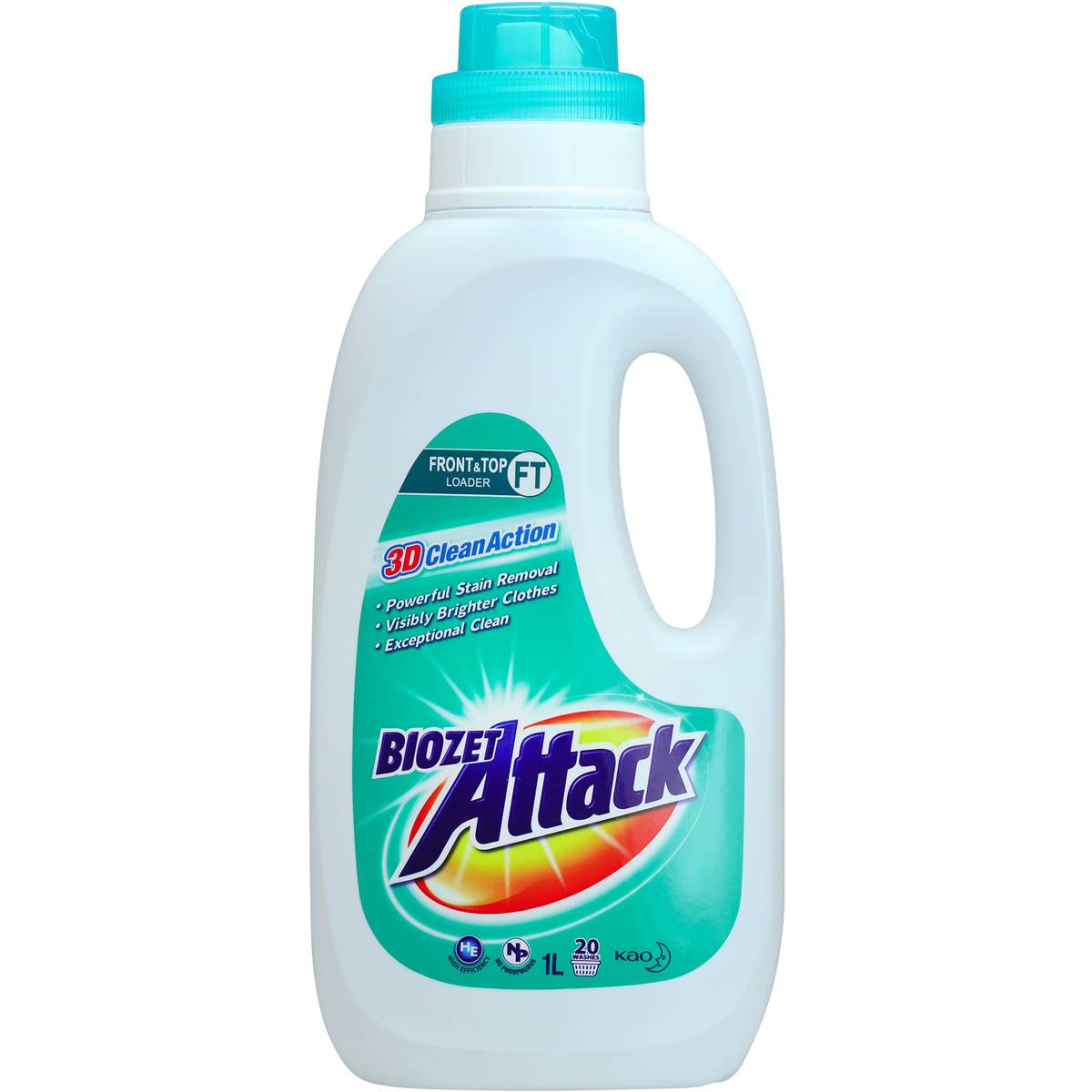 Biozet Attack Front & Top Loader Laundry Liquid Plus ...